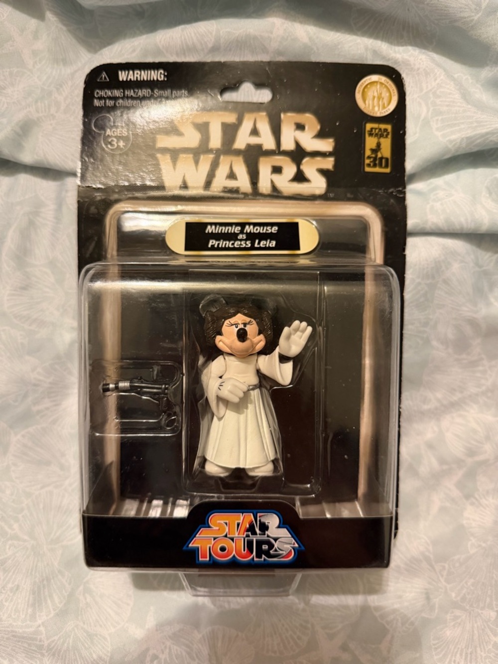 Star Wars Minnie Mouse Princess Leia Figure in White and Black